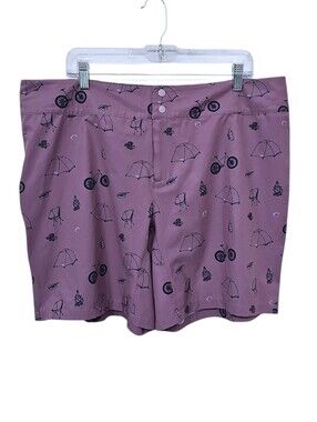 Wild Rye Bike Shorts Womens Plus Size 16 Purple Outdoor